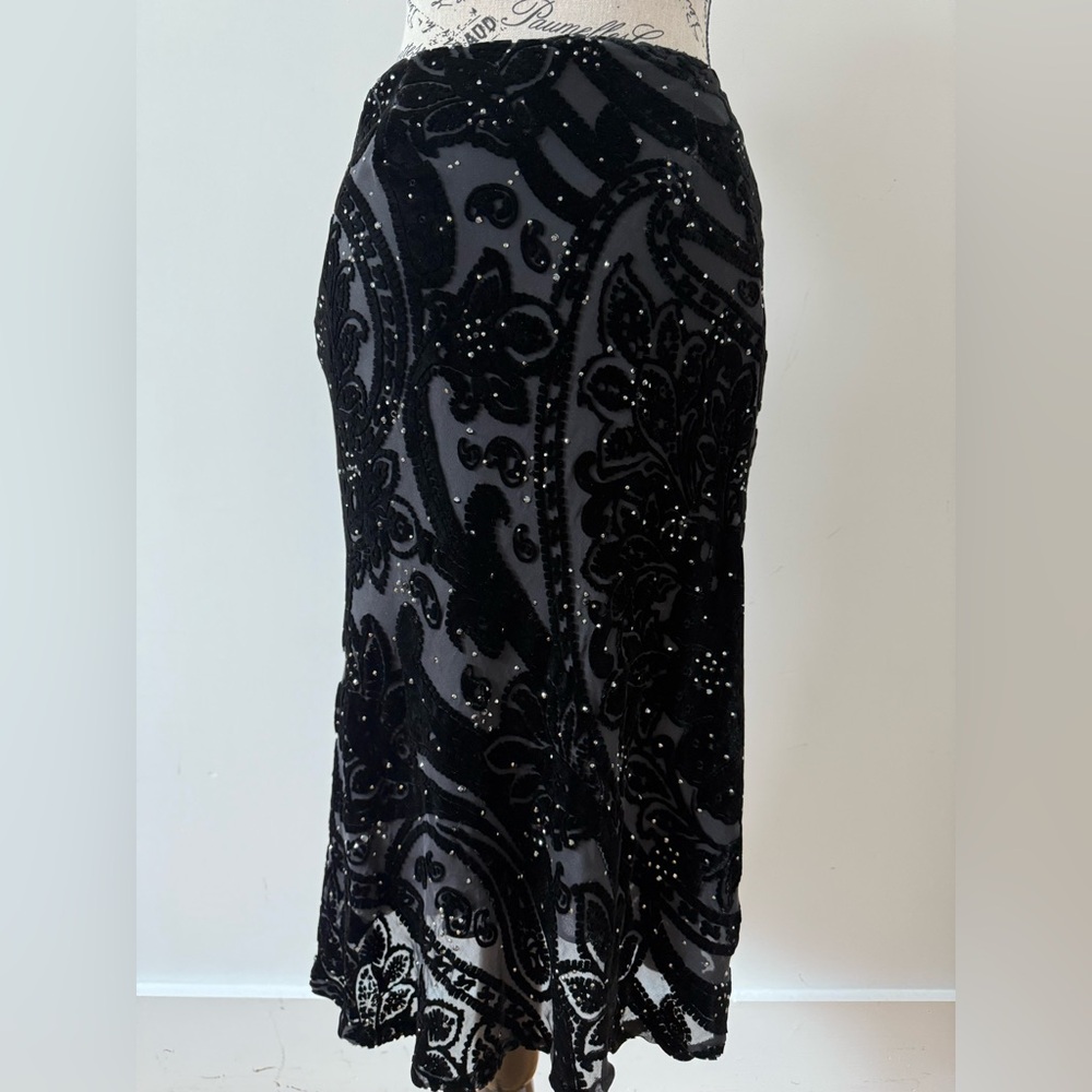 A-Line Velvet Skirt